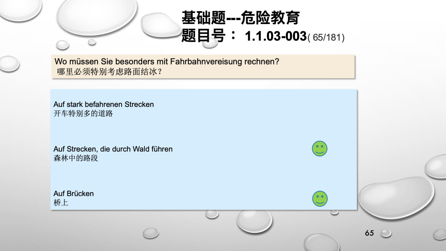 德国驾照官方理论题大章节交通规则的基本形式