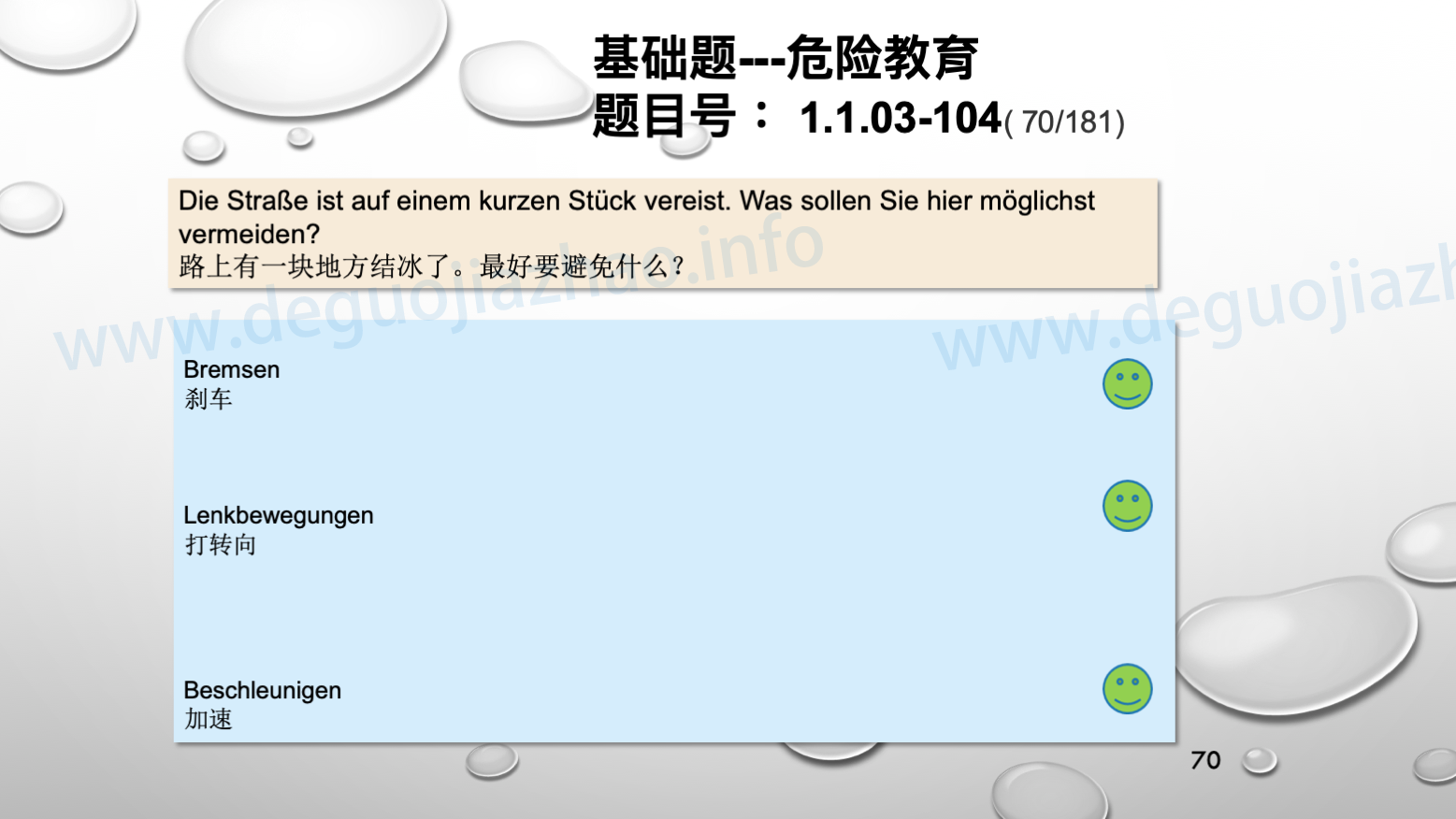 德国驾照官方理论题大章节交通规则的基本形式